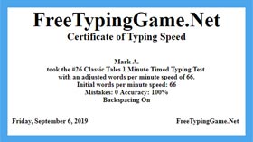 Free Typing Tests 1 To 5 Minute Timed Typing Test Freetypinggame Net